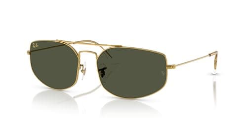 Ray-Ban RB3845 Explorer 5 Sunglasses, Legend Gold/Green, 60 mm