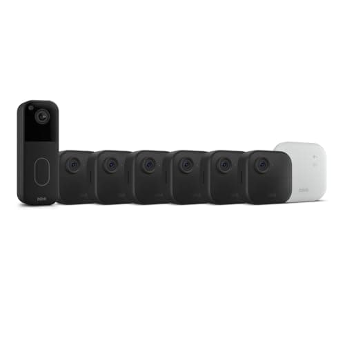 Blink Video Doorbell + Outdoor 4 XR – Wireless smart security cameras, two-year battery life, go up to 400 feet from your home with extended range. Sync Module XR included.
