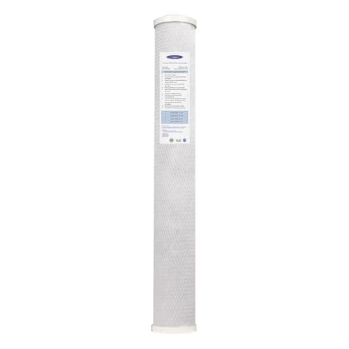 Crystal Quest 5-Micron Carbon Block Filter Cartridge - 2-7/8” x 20” - Coconut-Based Activated Carbon - Reduces Sediment and VOC’s - Sustainable Filtration