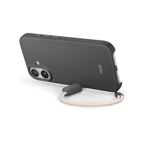 Beats iPhone 17 Kickstand Case with MagSafe & Camera Control, Built in Stand & Lanyard, Matte Finish with Microfiber Lining – Granite Gray