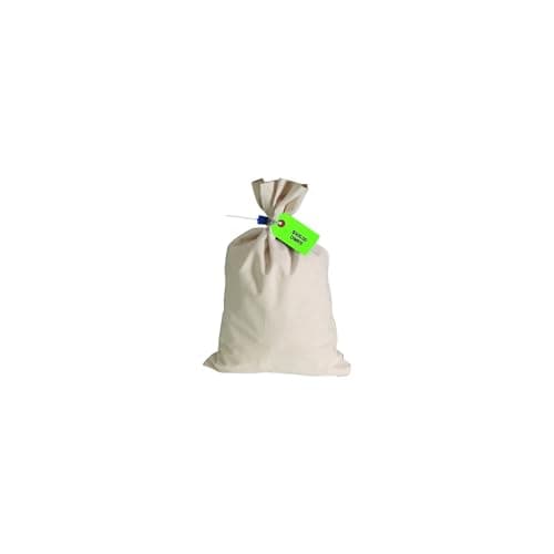 Canvas Currency Bag, Bank Deposit, Coin Transport, Money Storage Sack, Tear Resistant, Reinforced Seams, Reusable, Non-Imprinted, Plain, 12" x 19", 50 Bags/Pack