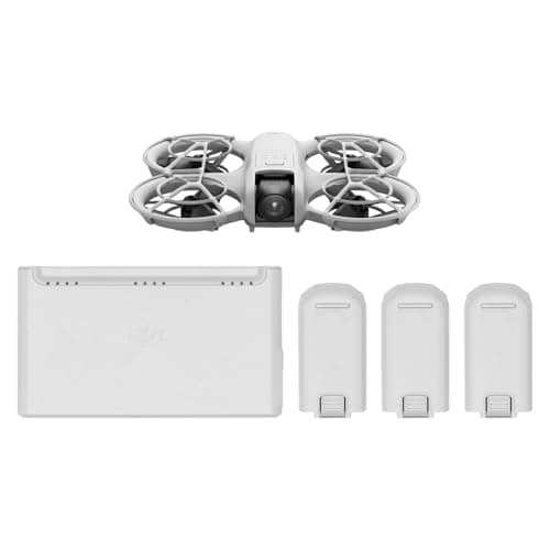 DJI Neo Three-Battery Combo, Mini Drone 4K UHD Camera for Adults, 135g Self Flying Drone That Follows You, Palm Takeoff, Subject Tracking, QuickShots, Stabilized Video (Controller-Free), Gray