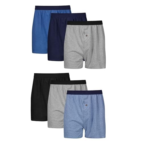 Hanes mens Comfortsoft With Comfort Flex Waistband, Multiple Packs Available Boxer Shorts, Assorted - 6 Pack, X-Large US