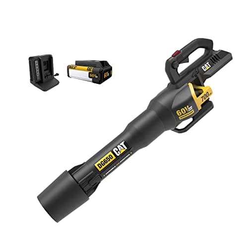 Cat DG650 60V 700 CFM 135 MPH Leaf Blower Cordless with Battery and Charger,Adjustable Speed Blowers for Lawn Care,Lightweight Cordless Leaf Blower with Variable Air Control Battery&Charger Include