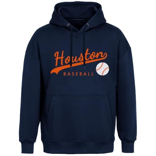 Mens Baseball Hoodie Sweatshirt, Pullover Hooded Sweatshirt for Men