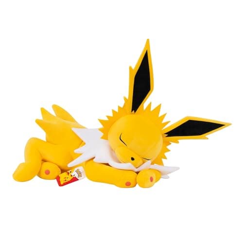 Pokemon Jolteon Sleeping Plush - 18-Inch Premium Plush in Sleeping Pose