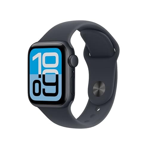 Apple Watch SE 3 [GPS 40mm] Smartwatch with Midnight Aluminum Case with Midnight Sport Band - S/M. Fitness and Sleep Trackers, Heart Rate Monitor, Always-On Display, Water Resistant