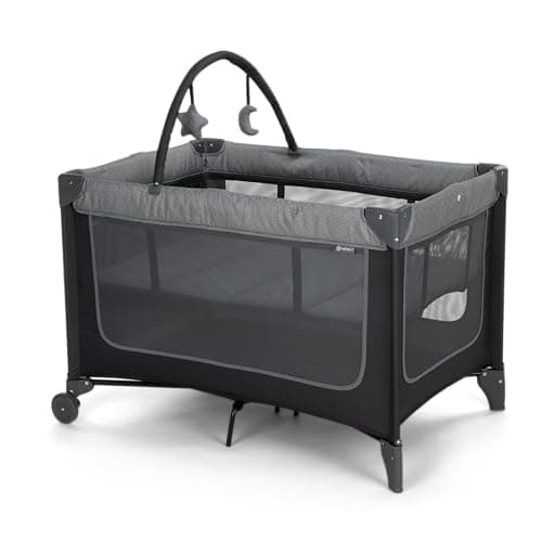 Safety 1st Basic 2-in-1 Play Yard with Bassinet, Gray