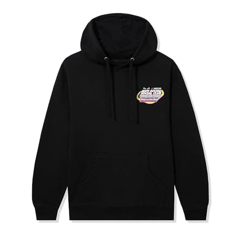 Anti Social Social Club x NASCAR 747 Hoodie, Limited Edition Racing Streetwear Pullover, Official Licensed Apparel for Men & Women, Black, Large