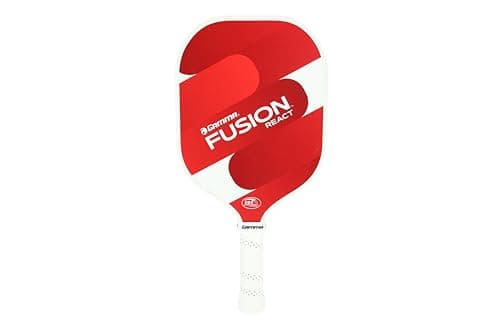 Gamma Fusion Power Pickleball Paddle, 8.25-Inch Wide Fiberglass Surface Maximizes Hit Potential for All Skill Levels, Blue & Green
