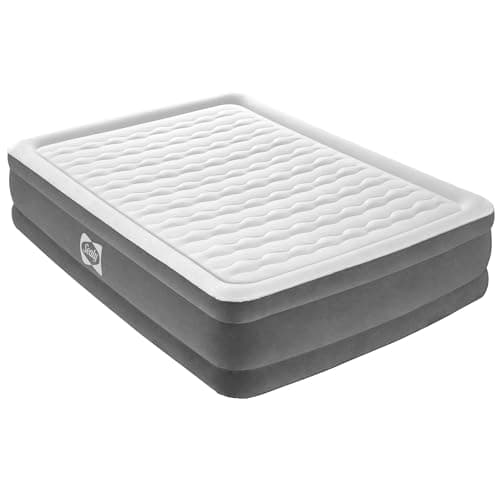 Sealy Queen Airbed with Built-in AC Pump - Durable 22" Tritech Material for Comfortable Sleep