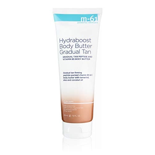 m-61 Hydraboost Gradual Tan Body Butter | Unscented, Hydrating, Firming Body Lotion For A Streak-Free, Self-Tan Glow. Formulated With Vitamin E, Aloe, and Coconut Oil - 7.8 Fl Oz