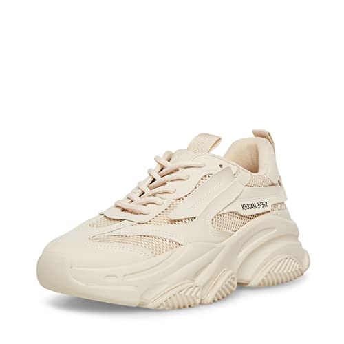 Steve Madden Women's Possession Sneaker, Bone, 9