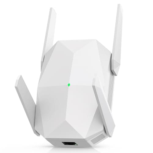 2026 AX3000 WiFi 6 Range Extender, WiFi Extender Signal Booster with Gigabit Ethernet Port, Dual Band (2.4G&5.8G) WiFi Repeater Cover to 13888sp.ft, Faster Speed and Wider Cover, Quick Setup (White)