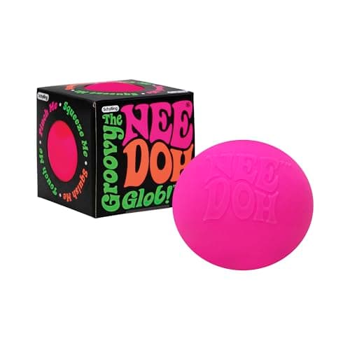 Schylling NeeDoh Original - Sensory Fidget Toy - Pink - Ages 3 to Adult , 1 Count ( Pack of 1)