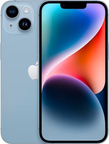 Apple iPhone 14 (Renewed), 128GB, Blue - Unlocked