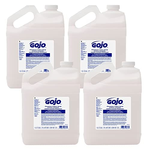 GOJO Premium Lotion Soap, Waterfall Fragrance, Gallon Pour Bottles (Pack of 4) – 1860-04