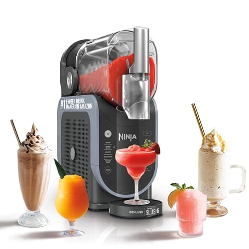 Ninja SLUSHi Frozen Drink & Slushie Machine with RapidChill Technology | 88 oz. Easy Fill Vessel | 5 Preset Programs | Make Margaritas, Frappés, & More | With Dishwasher Safe Parts | Black | FS301
