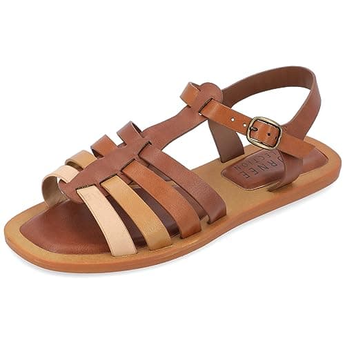 Journee Women's Comfort Foam Benicia Flat Sandals Multi, 9