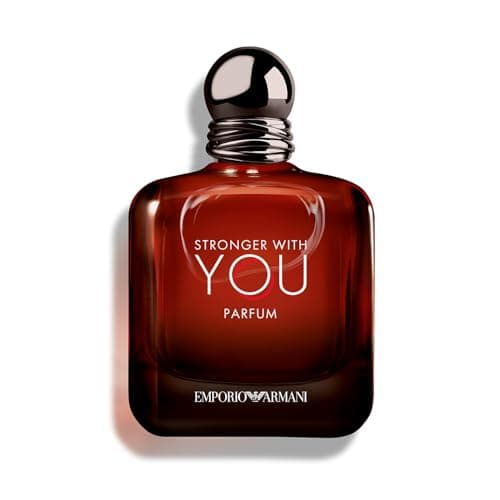 Armani beauty - Stronger With You - Parfum - Cologne for Men - Woody & Ambery Fragrance - Rum, Bergamot, Lavendar, Cedarwood, and Vanilla Notes - 3.4 Fl Oz