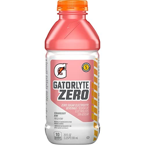 Gatorlyte Zero Strawberry Kiwi, 20 Fl Oz Bottle (Pack of 12)