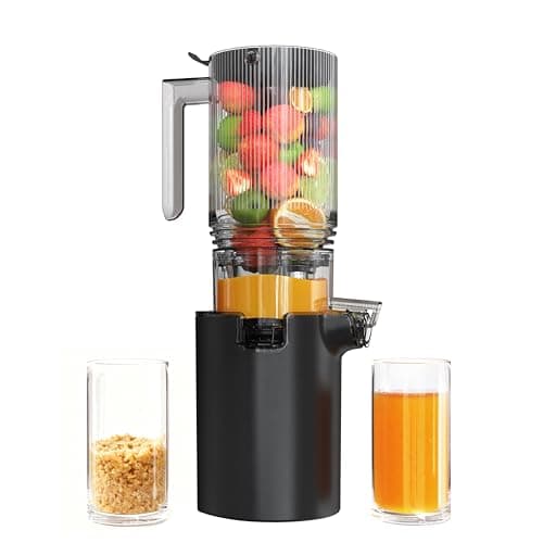 Cold Press Juicer, Wide Feed Chute Juicer Machine,Slow Masticating Juicer for Whole Vegetables & Fruits