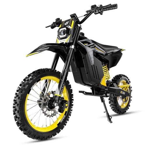 ECOLEAP Electric Dirt Bike for Teens Adults 3500W Peak Electric Motorcycle 37MPH 55Miles Long Range,48V 21Ah Battery Ebike,Hydraulic Brakes Mountain Off-Road EBike 400LBS Max Load Fit Age 13+