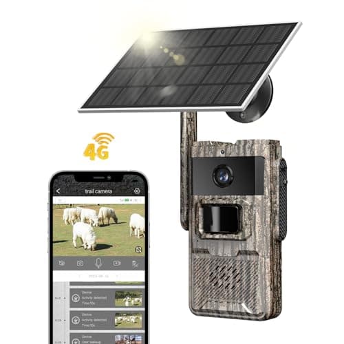 TKENPRO Trail Camera, Cellular Trail Cameras with Built in SIM Card Unlimited Data Plan 2K Live Video Game Camera Trail Cameras with Night Vision Motion Activated Waterproof IP66 Deer Camera