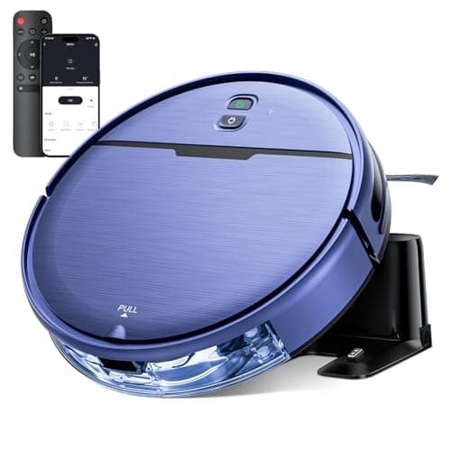 iMartine Robot Vacuum and Mop Combo with APP/Voice/Remote Control, Robot Vacuum Cleaner Schedule, Strong Suction, Tangle-Free, Slim, Auto Recharge for Homes with Pets, Low Pile Carpet, Hard Floors