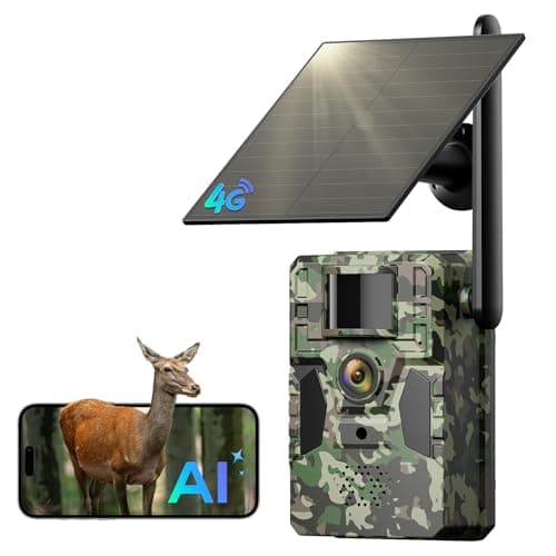 TKENPRO 4G LTE Cellular Trail Camera, Unlimited Data Plan AI Animal Detection with 2K Live Video Game Camera, No WiFi Needed, IP66 Water-Resistant Trail cam Night Vision & Motion-Activated