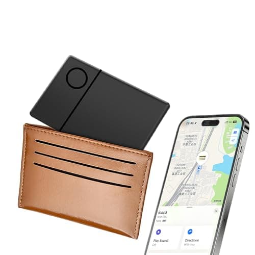 Wallet GPS Tracker Card, Wallet Finder Work with Find My (iOS 14.5 Above Only), Item Locator for Luggage Tags, Passports and More, Waterproof, No Charging Needed