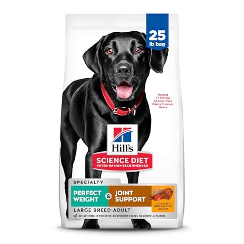 Hill's Science Diet Adult Perfect Weight & Joint Support Large Breed Dry Dog Food, Chicken, 25 lb. Bag