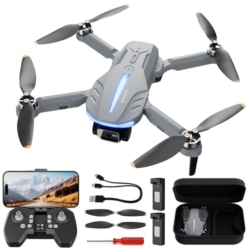 Drone with 4K Camera for Adults - B16 GPS Under 250g, Brushless Motor, Lightweight and Foldable RC Quadcopter for Beginners Toys Birthday Present, 50 Mins Long Flight