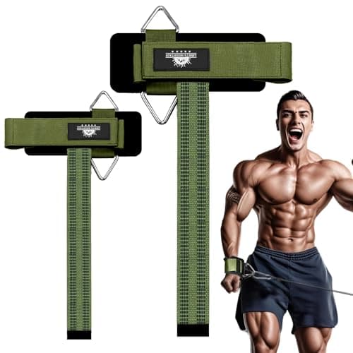 Lights Mountain Wrist Cuffs Weight Lifting Straps – Heavy-Duty Cable Machine Attachments & Weightlifting Wrist Support for Lateral Raises, Pull Exercises & Strength Training