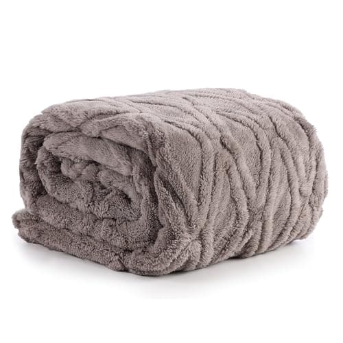 Eydna Blanket Queen Size 90"x90", Lightweight Summer Blanket All Year Use for AC Room & Couch & Dorm & Camping, Soft Diamond-Shaped Pattern, Gift for Family, Light Gray