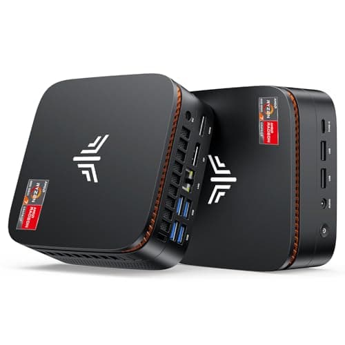 KAMRUI Mini Gaming PC, Hyper H1 11 Pro AMD Ryzen 7 6800H (8C/16T,up to 4.7GHz) Mini PC, 32GB DDR5 4800MHz 512GB SSD,Mini Desktop Computers Radeon 680M Triple 4K Display/2.5G LAN/WiFi6/BT5.2