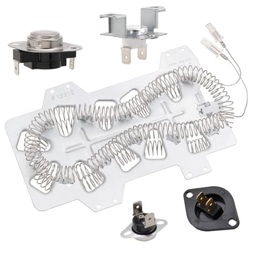 Dryer Heating Element Kit Replaces For Samsung DV5451AEW/XAA DV50F9A7EVP/A2 DV50F9A6EVW/A2 DV50F9A7EVW/A2 DV5471AEW/XAA DV50F9A8EVP/A2 DV501AEW/XAA DV50F9A8EVW/A2 DV5471AEP/XAA