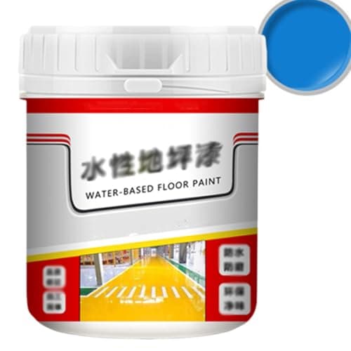 Gold Silk Waterproof Epoxy Floor Paint,Epoxy Floor Paint,Garage Floor Paint,Water-Based Floor Paint,Waterproof Epoxy Floor Paint,Concentrated Products Can Be Diluted With Water (1000g,Blue)