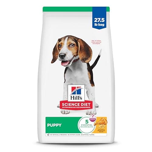 Hill's Science Diet Puppy, Puppy Premium Nutrition, Dry Dog Food, Chicken & Brown Rice, 27.5 lb Bag