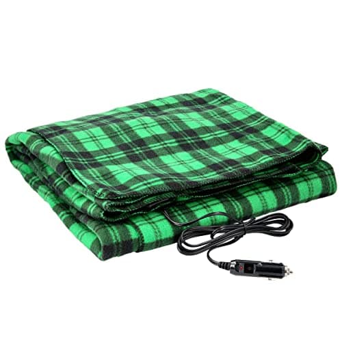 Heated Car Blanket - 12V Electric Travel Blanket for Car, Truck, SUV or RV - Portable Heated Throw for Road Trips, Camping or Winter Emergency Kit for Cold Weather Travel by Stalwart