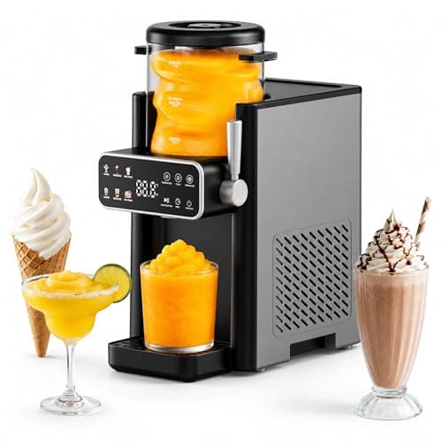 SiroSage Slushie Machine, Ice Cream Maker, 12-Hour Timer, No Ice Needed