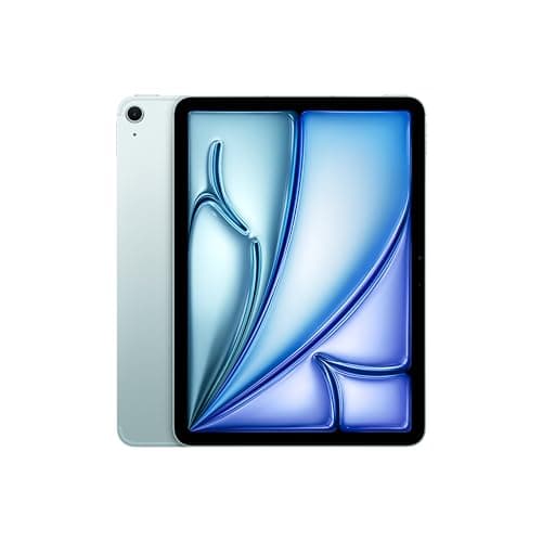 Apple iPad Air 11-inch (M2): Built for Apple Intelligence, Liquid Retina Display, 128GB, 12MP Front/Back Camera, Wi-Fi 6E + 5G Cellular, Touch ID, All-Day Battery Life — Blue