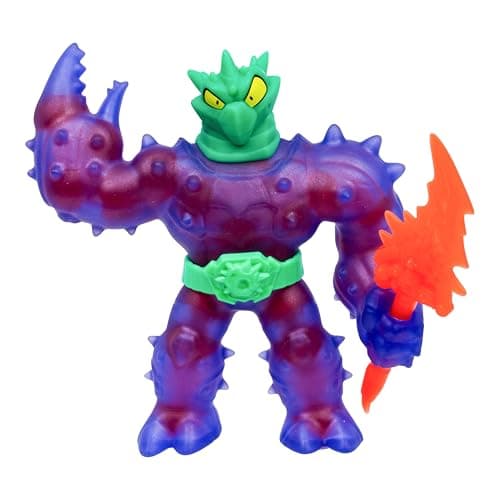 Heroes of Goo Jit Zu Meteor Madness, Stretchy Battle Cacticus Collectible Action Figure, with Unique Crunchy Goo Filling & Thunder Spear, Tactile Sensory Toy That Stretches Up to 3X Its Size