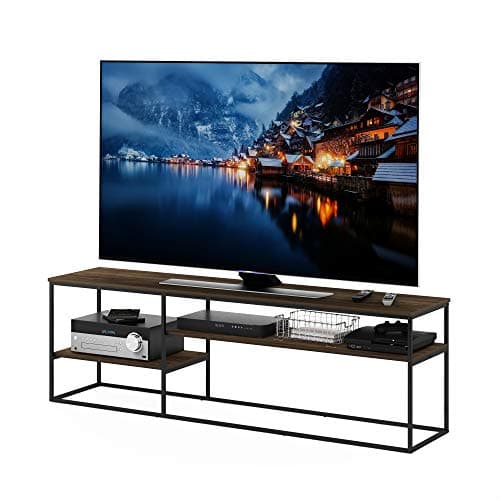 Furinno Moretti Modern Lifestyle TV Stand, Columbia Walnut