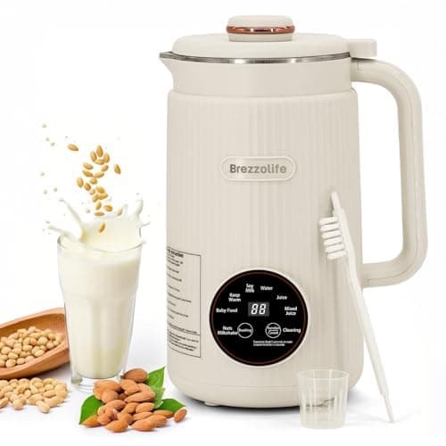 Nut Milk Maker,40oz Large Capacity Stainless Steel Automatic Soy Milk Machine for Homemade,Oat,Plant-Based Milk and Non-Dairy Beverages Almond Cow Milk Machine with Delay Start,Self Cleaning (White)
