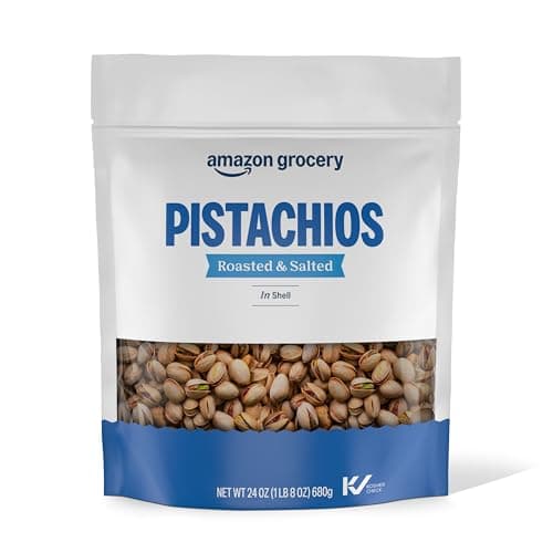 Amazon Grocery, Pistachios, Roasted & Salted, In Shell, 24 Oz