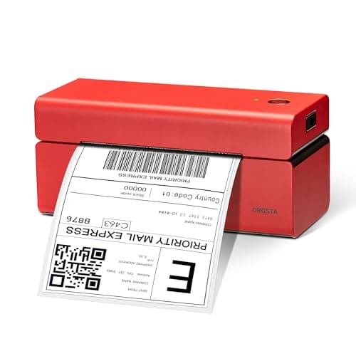 ORGSTA USB Shipping Label Printer - T001 4x6 Thermal Label Printer for Small Business, High Speed Label Printers for Shipping Package, Used for Ebay, Amazon, Shopify, Etsy, USPS, FedEx(USB Only)