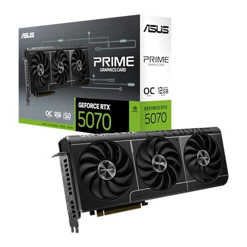 ASUS SFF-Ready Prime NVIDIA GeForce RTX™ 5070 OC Edition Graphics Card (PCIe® 5.0, 12GB GDDR7, HDMI®/DP 2.1, 2.5-Slot, Axial-tech Fans, Dual BIOS), 3 Year Warranty