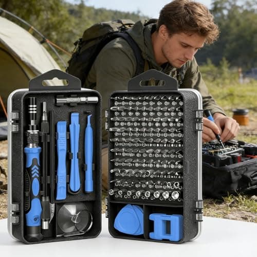 Screwdriver Set 115 in 1 Precision Repair Tool Kit with Magnetic Bits and Storage Case for Electronics and Household Use, Blue