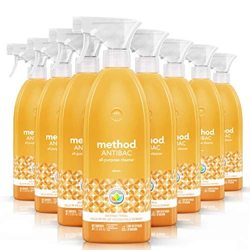 Method Antibacterial All-Purpose Cleaner Spray, Citron, Kills 99.9% of Household Germs, 28 Fl Oz (Pack of 8)